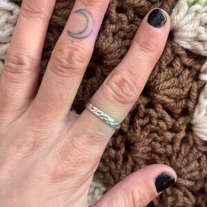 Elegant Silver Braided Ring